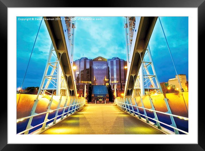The Bridge to Quay West Framed Mounted Print by David Yeaman