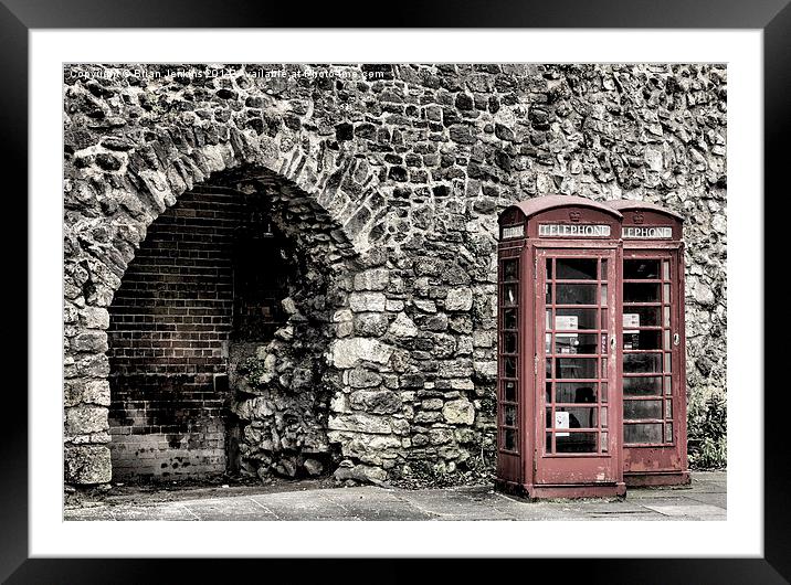  Phone boxes Framed Mounted Print by Brian Jenkins