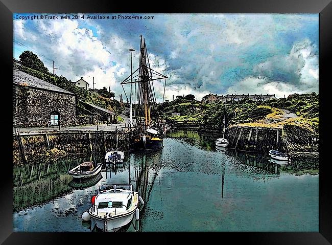  The Inner Amlwych Harbour artistically portrayed Framed Print by Frank Irwin