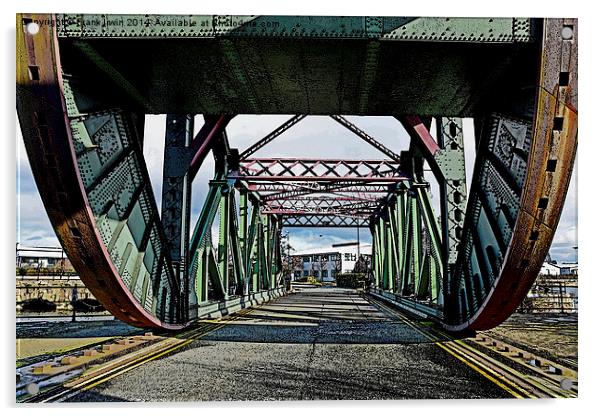  Egerton Bridge, Birkenhead, shown artistically Acrylic by Frank Irwin