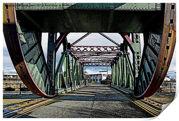  Egerton Bridge, Birkenhead, shown artistically Print by Frank Irwin