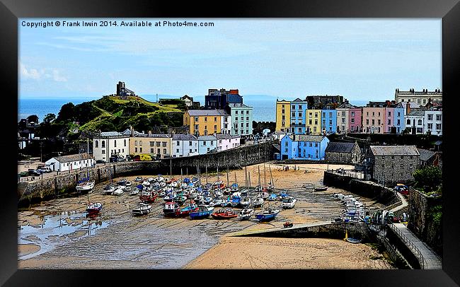 Artistic view of Tenby Harbour Framed Print by Frank Irwin
