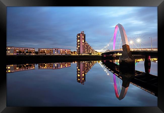 The Glasgow Clyde Arc Bridge Framed Print by Grant Glendinning