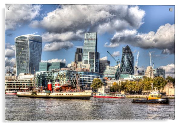 A  London View Acrylic by David Pyatt