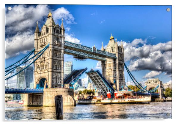Tower Bridge and the Waverley Acrylic by David Pyatt