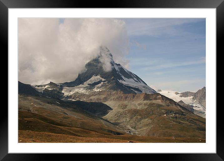 Matterhorn Framed Mounted Print by charlie Mellow