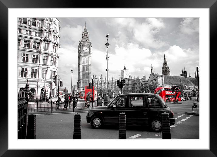  Iconic London Framed Mounted Print by Louise Wilden