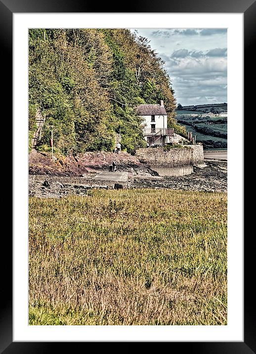 Dylan Thomas Boathouse At Laugharne 2 Framed Mounted Print by Steve Purnell