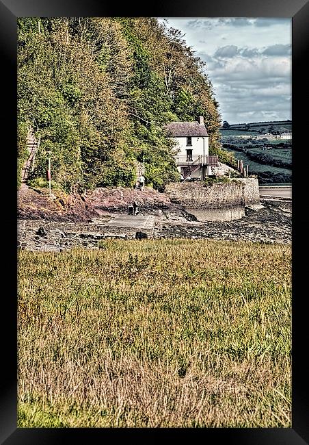 Dylan Thomas Boathouse At Laugharne 2 Framed Print by Steve Purnell