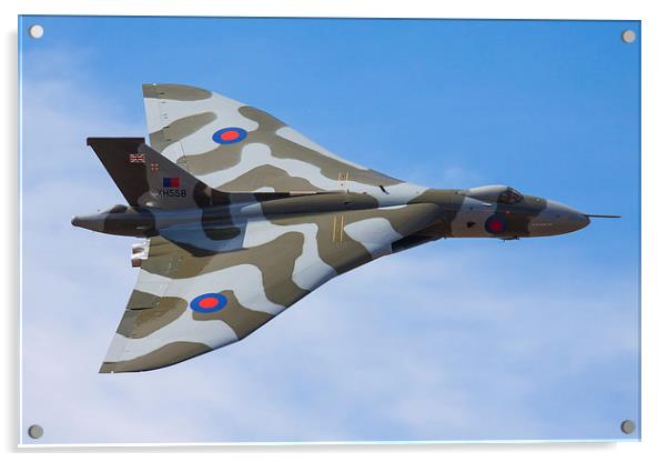  Vulcan XH558 at Duxford Acrylic by Oxon Images