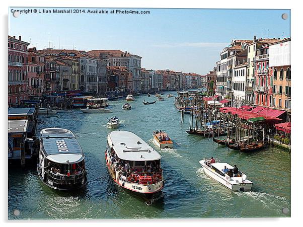 Venice.  Acrylic by Lilian Marshall
