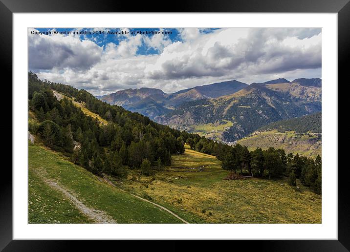  Pyrenees - the French Side Framed Mounted Print by colin chalkley