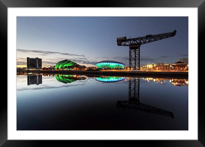  Glasgow River Clyde Waterfront Framed Mounted Print by Grant Glendinning