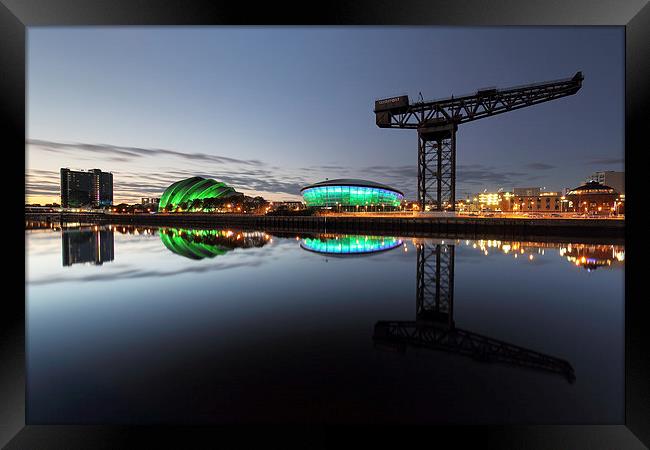  Glasgow River Clyde Waterfront Framed Print by Grant Glendinning