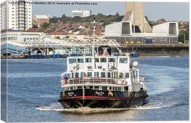The Royal Iris Mersey Ferry Canvas Print by Paul Madden