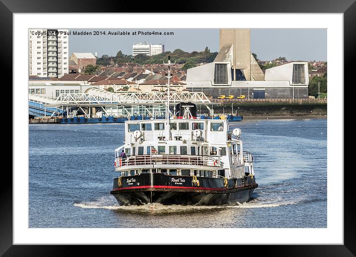 The Royal Iris Mersey Ferry Framed Mounted Print by Paul Madden