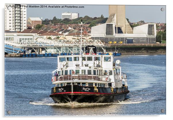 The Royal Iris Mersey Ferry Acrylic by Paul Madden