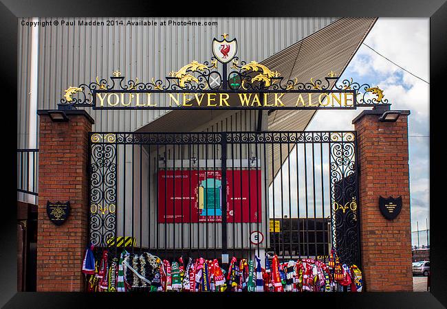 The Shankly Gates Framed Print by Paul Madden