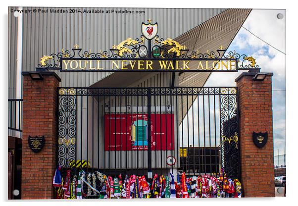 The Shankly Gates Acrylic by Paul Madden