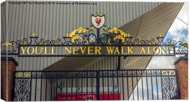 The Shankly Gates - Anfield Canvas Print by Paul Madden