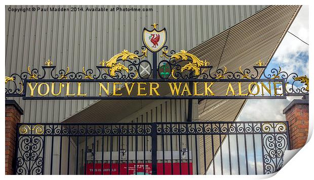 The Shankly Gates - Anfield Print by Paul Madden