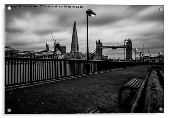  Tower Bridge and Shard  Acrylic by Dan Davidson