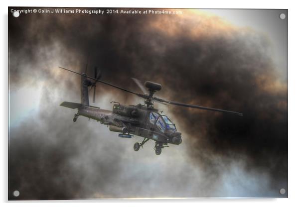  Apache  - Dunsfold wings and Wheels 2014 Acrylic by Colin Williams Photography