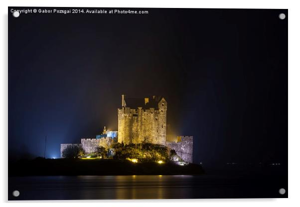 Castle Eilean Donan, Scotland Acrylic by Gabor Pozsgai