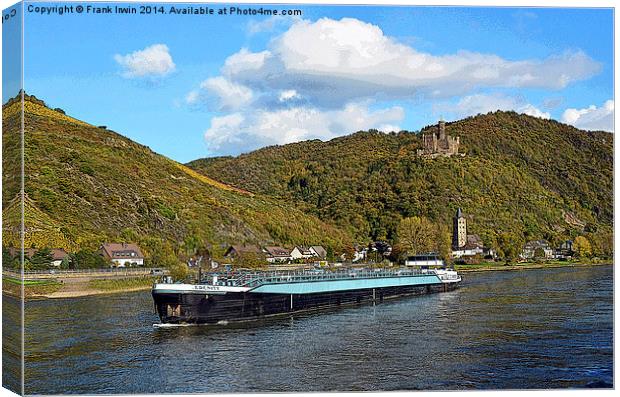  River boats of the Rhine artistically done Canvas Print by Frank Irwin