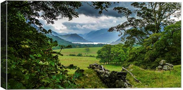 Crummock Water From Loweswater Canvas Print by Steven Garratt