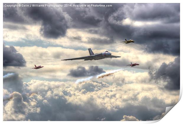  Avro Vulcan And The Gnat Display Team Dunsfold 1 Print by Colin Williams Photography
