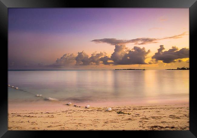  Caribbean Sunrise Framed Print by Louise Wilden