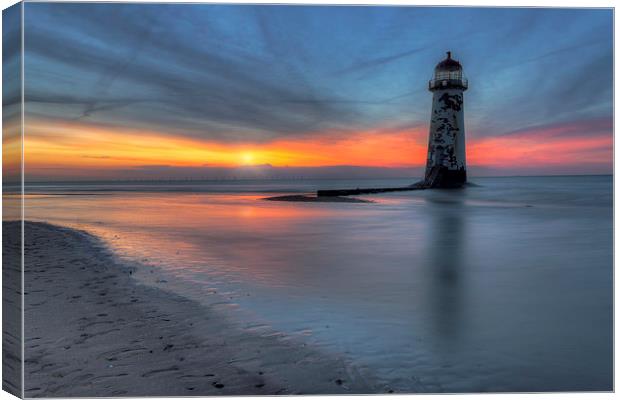 Sunset at the Lighthouse   Canvas Print by Ian Mitchell