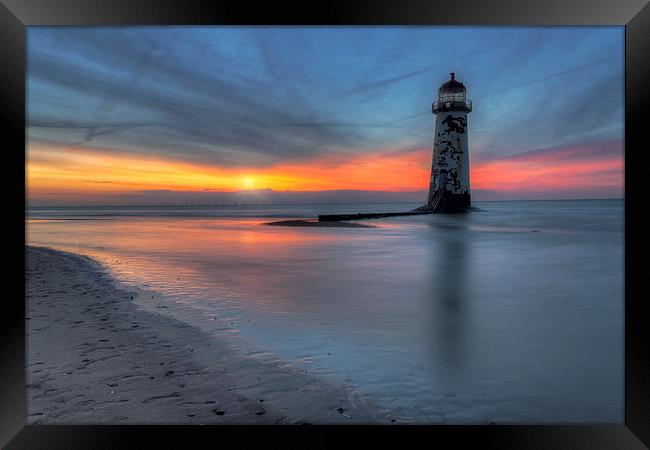 Sunset at the Lighthouse   Framed Print by Ian Mitchell