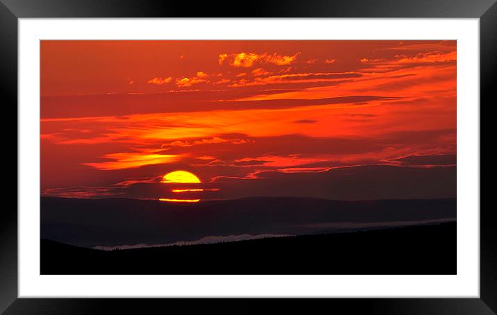  Rising Sun Framed Mounted Print by Macrae Images