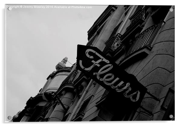  Parisian shop sign Acrylic by Jeremy Moseley