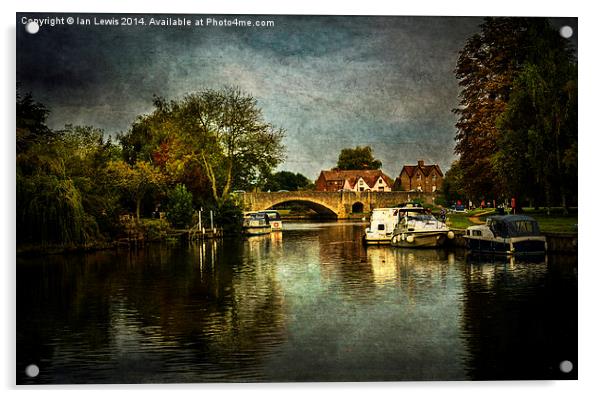  Abingdon Bridge Acrylic by Ian Lewis