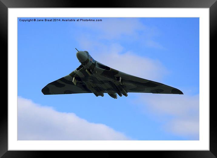  The Vulcan Bomber Framed Mounted Print by Jane Braat