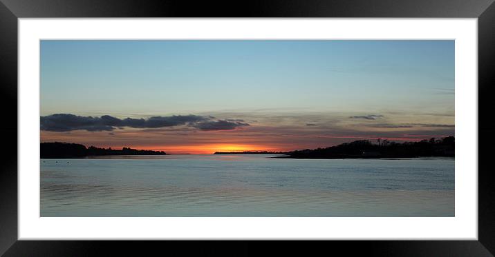  Sundown  Framed Mounted Print by lucy devereux