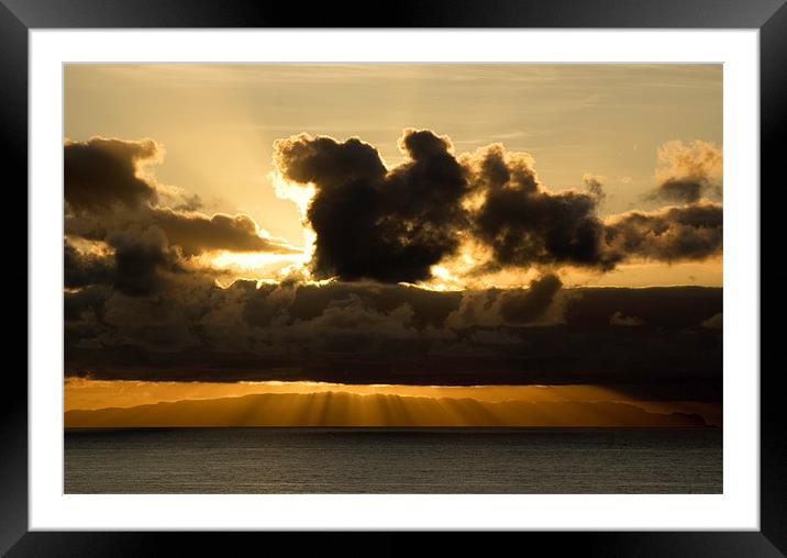 Sun rays Framed Mounted Print by Alan Pickersgill