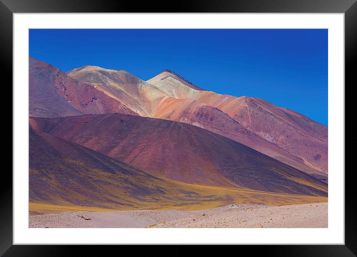  Painted Atacama Framed Mounted Print by David Hare