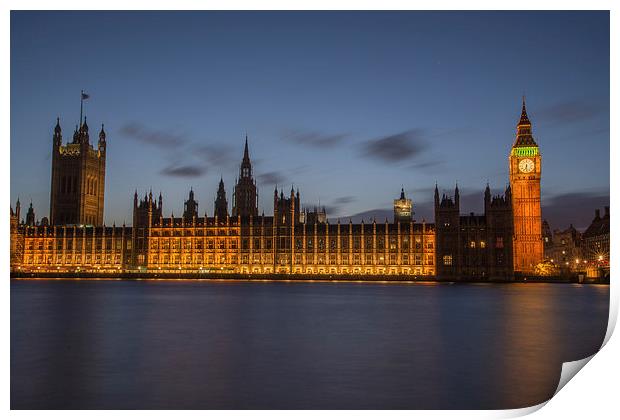  Houses of Parliament Print by Louise Wilden
