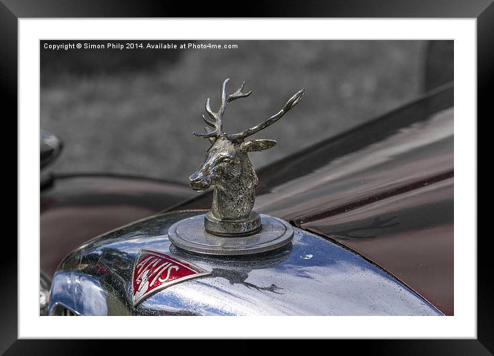 Unknown Alvis car with a Stag hood emblem Framed Mounted Print by Simon Philp