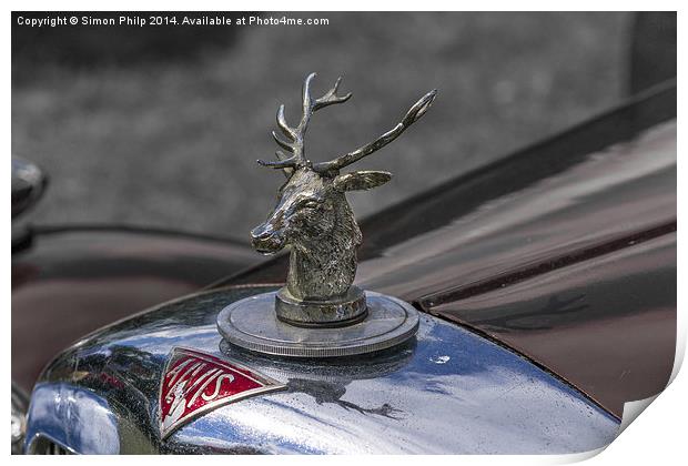 Unknown Alvis car with a Stag hood emblem Print by Simon Philp