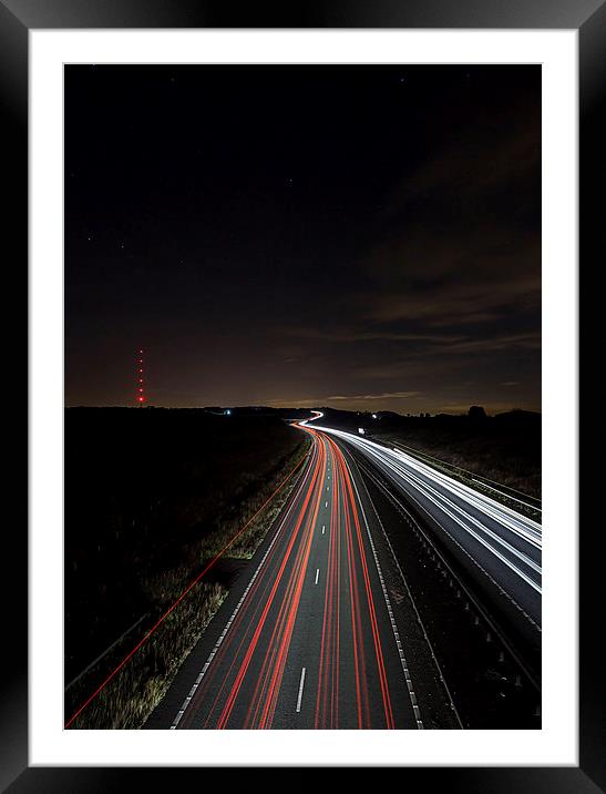  A5 South Bound Framed Mounted Print by Chris Mann