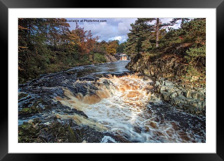  Low Force Waterfalls Framed Mounted Print by Dave Evans