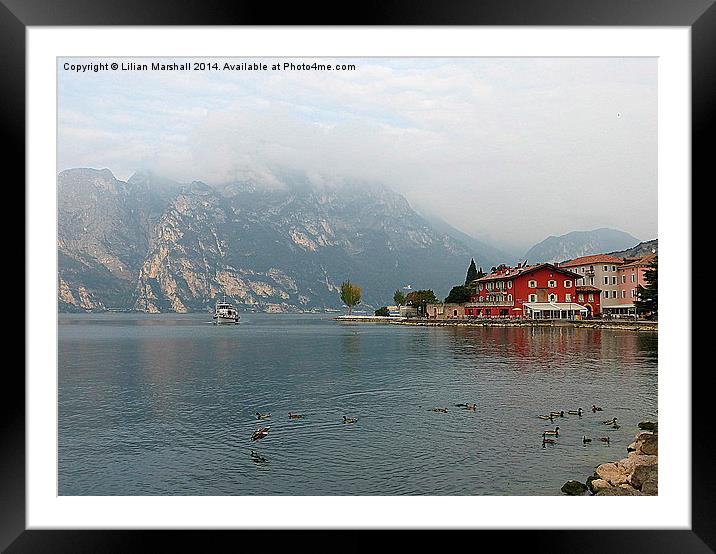  Lake Garda-Italy Framed Mounted Print by Lilian Marshall
