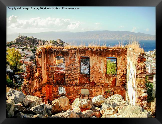  Ruined windows of colour Framed Print by Joseph Pooley
