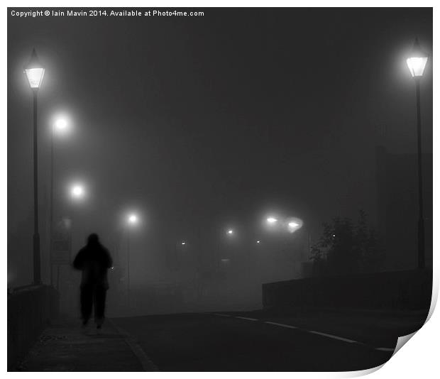  A Cold Walk in the Fog Print by Iain Mavin