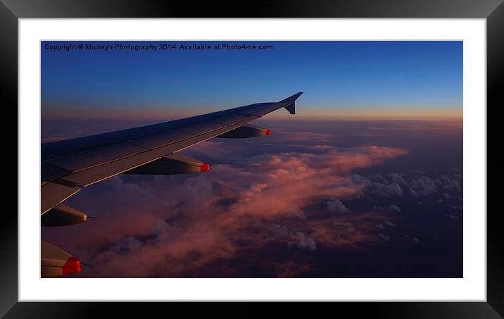 Sunrise Above The Clouds Framed Mounted Print by rawshutterbug 